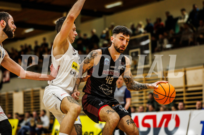 Basketball, Basketball Zweite Liga 2024/25, Grunddurchgang 17.Runde, Mattersburg Rocks, Mistelbach Mustangs, Zdenek Nehyba (42)