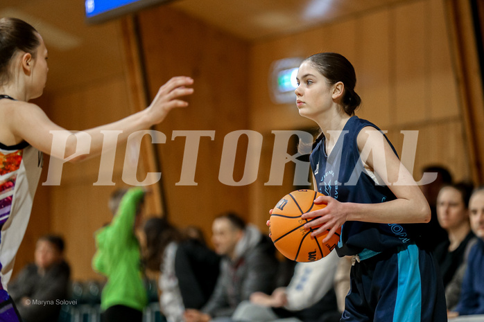 23.02.2025 Österreichischer Basketballverband 2024/25, SLWU14 Vienna United vs. Vienna Timberwolves