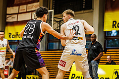 Basketball, Basketball Zweite Liga 2024/25, Grunddurchgang 4.Runde, Mattersburg Rocks, Vienna United, Asdren Drew Koka (12)