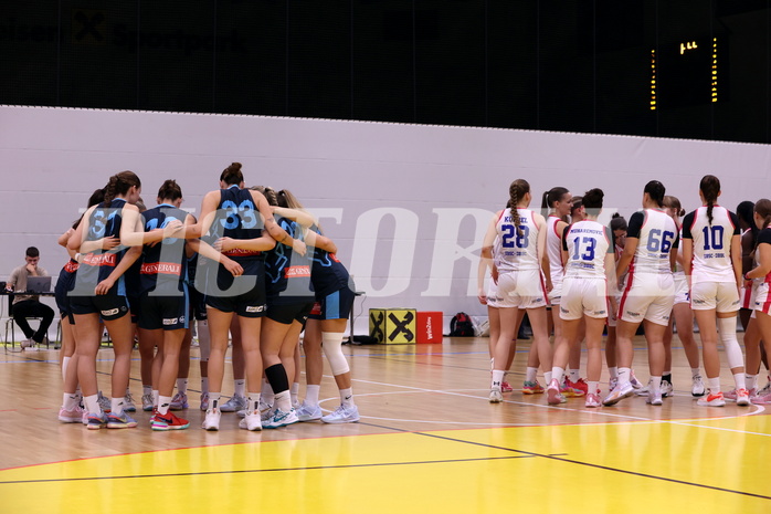 29.09.2024, Graz, Raiffeisen Sportpark, Basketball Damen Superliga 2024/25, Grunddurchgang, 1.Runde, UBSC-DBBC Graz - Vienna Timberwolves,  