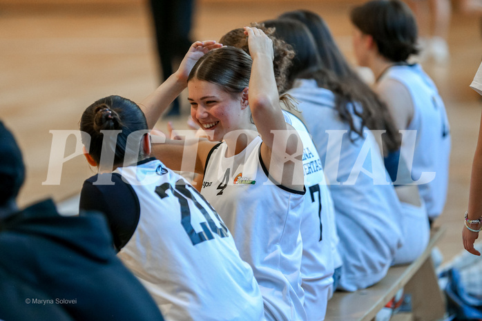 27.04.2025 Österreichischer Basketballverband 2024/25, SLWU16 VF Basket Flames UNION vs. DBB  Basketgirls Wels