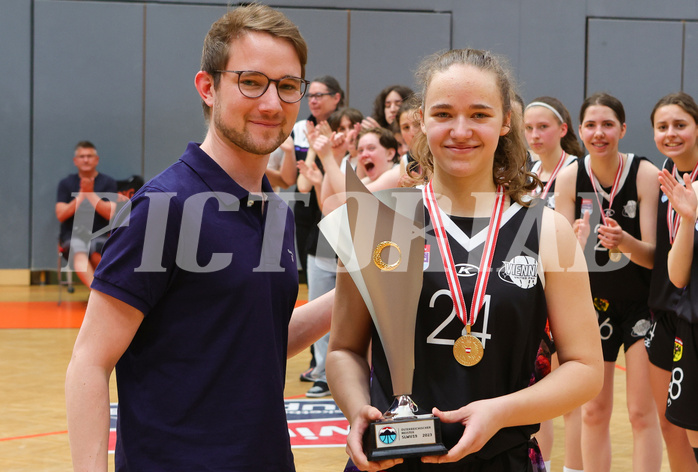 Superliga 2022/23, WU19 Finale, Siegerehrung Basketduchess Klosterneuburg vs. Vienna United


