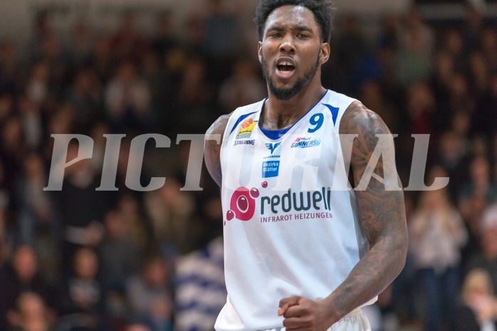 Basketball, ABL 2016/17, Grunddurchgang 15.Runde, Oberwart Gunners, Gmunden Swans, Jamari Traylor (9)