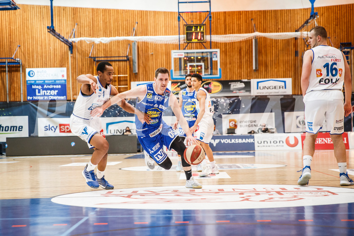 Basketball, bet-at-home Basketball Superliga 2020/21, Grunddurchgang, 14. Runde, Oberwart Gunners, Gmunden Swans, Benedikt Güttl (7)