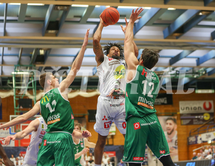 Basketball Superliga 2022/23, Playoff,  Viertelfinale Spiel 1 Gmunden Swans vs. Kapfenberg Bulls