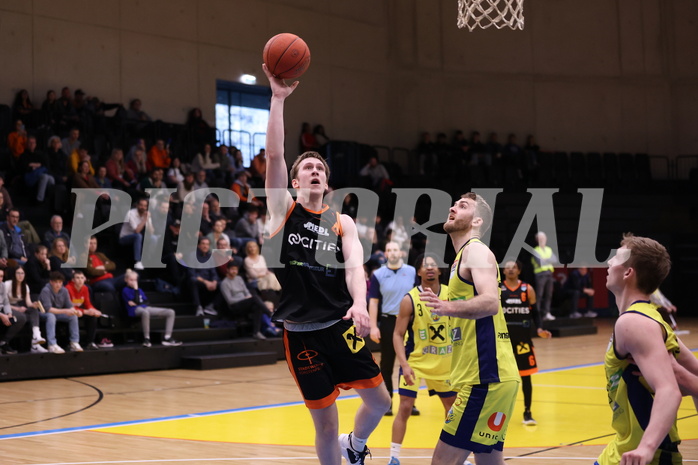 01.04.2023, Graz, Raiffeisen Sportpark Graz, Basketball Superliga 2022/23, 7. Qualifikationsrunde, UBSC Raiffeisen Graz vs. CITIES Panthers Fürstenfeld 