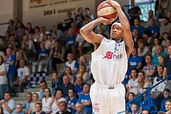 Basketball, ABL 2016/17, Playoff HF Spiel 5, Oberwart Gunners, WBC Wels, Derek Jackson Jr. (6)