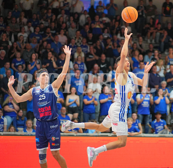 Basketball, Basketball Superliga 2024/25, Playoffs, Finale Spiel 1, Oberwart Gunners vs. BBC Nord Dragonz