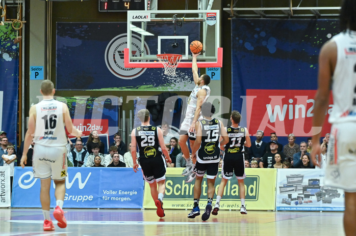Basketball, Superliga 2023/24, Grunddurchgang 14. Runde, Flyers Wels vs. Gmunden,

