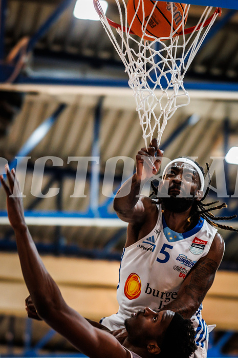 Basketball, win2day Basketball Superliga 2024/25, Grunddurchgang Runde 19, Oberwart Gunners, BBC Nord Dragonz, Siegfried Reid (5)