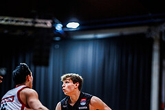 Basketball, Win2Day Superliga 2024/25, Grunddurchgang 20.Runde, BC Vienna, Kapfenberg Bulls, Miro Zapf (7)