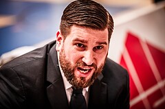 Basketball, ABL 2017/18, Grunddurchgang 31.Runde, Oberwart Gunners, Gmunden Swans, Horst Leitner (Coach)