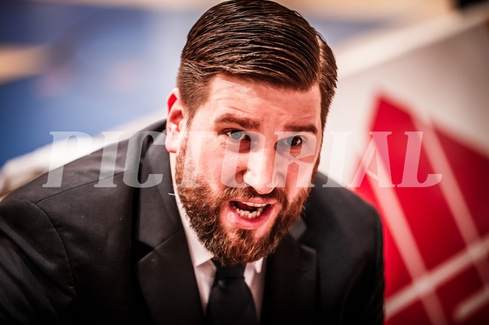 Basketball, ABL 2017/18, Grunddurchgang 31.Runde, Oberwart Gunners, Gmunden Swans, Horst Leitner (Coach)