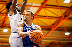 Basketball, win2day Basketball Superliga 2024/25, Grunddurchgang Runde 9, BBC Nord Dragonz, Oberwart Gunners, Jonathan Knessl (12)