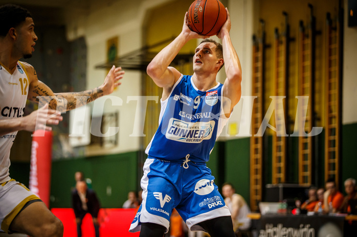 Basketball, win2day Basketball Superliga 2022/23, Grunddurchgang 1.Runde, Fürstenfeld Panthers, Oberwart Gunners, Edi Patekar (9)