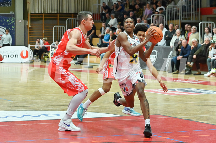 Basketball, Superliga 2024/25, Plazierungsrunde 1.Runde, Flyers Wels vs. Traiskirchen Lions,
