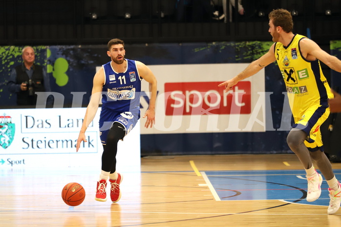 Basketball Superliga 2021/22, Grunddurchgang 3.Runde UBSC Graz vs. Oberwart Gunners