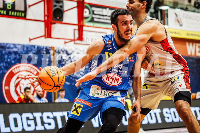Basketball, Basketball Austria Cup 2023/24, Viertelfinale, Traiskirchen Lions, SKN St. Pölten, Akkan Atasoy (11)