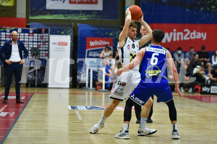 Basketball Superliga 2021/22, Viertelfinale Spiel 4, Flyers Wels vs Swans Gmunden