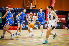 Basketball, Win2Day Basketball Damen Superliga 2023/24, Grunddurchgang 10.Runde, Vienna Timberwolves, DBB LZ OÖ, Lejla Pleho (11), Alma Alisic (22), Aleksandra Novakovic (8), Ylenia Bonett (5), Antonia Dumancic (17)