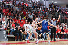 Basketball Superliga 2024/25, Playoff, Viertelfinale Spiel 3, Flyers Wels vs BBC Nord Dragonz,
