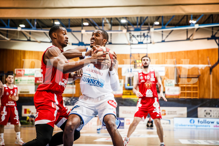 Basketball, bet-at-home Basketball Superliga 2020/21, Grunddurchgang, 16. Runde, Oberwart Gunners, BC Vienna, Nigel Pruitt (11)
