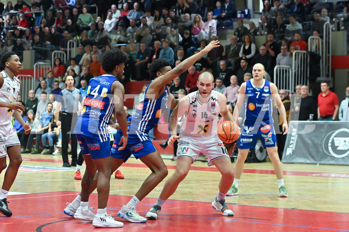 Basketball, Superliga 2024/25, Grunddurchgang 12.Runde, Flyers Wels vs. Oberwart Gunners,