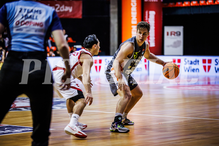 Basketball, Win2Day Superliga 2024/25, Grunddurchgang 7.Runde, BC Vienna, Klosterneuburg Dukes, Valentin Bauer (14)