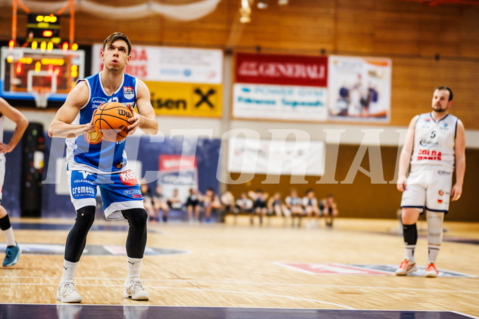 Basketball, win2day Basketball Superliga 2023/224, 09. Qualifikationsrunde, BBC Nord Dragonz, Oberwart Gunners, Jonathan Knessl (12)