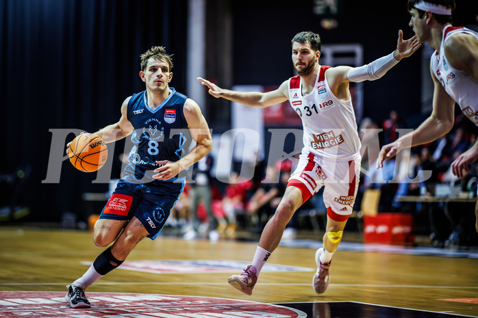Basketball, Win2Day Superliga 2023/24, Grunddurchgang 8.Runde, BC Vienna, Vienna Timberwolves, Elias Wlasak (8)