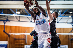 Basketball, bet-at-home Basketball Superliga 2020/21, Grunddurchgang, 4. Runde, Oberwart Gunners, Raiffeisen Flyers Wels, Quincy Diggs (13)