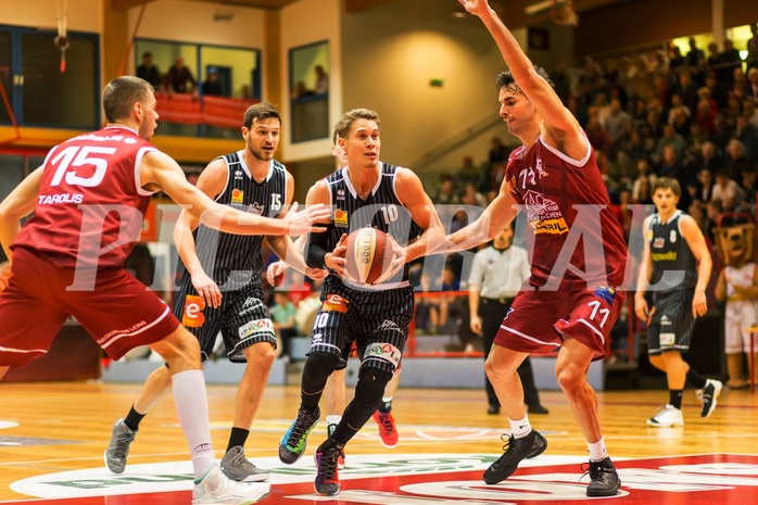 Basketball ABL 2015/16 Grunddurchgang 25.Runde Traiskirchen Lions vs. Güssing Knights