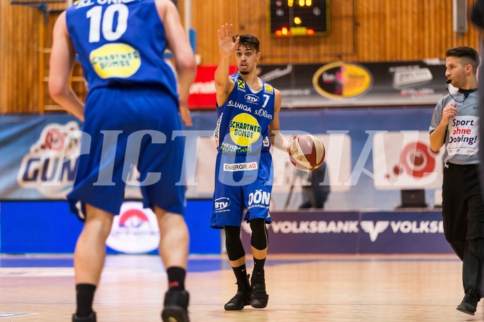 Basketball, ABL 2016/17, Grunddurchgang 33.Runde, Oberwart Gunners, Gmunden Swans, Adrian Mitchell (7)