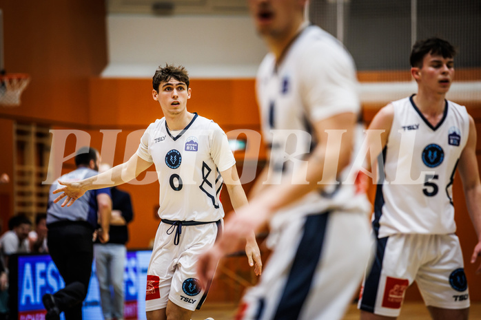 Basketball, Basketball Zweite Liga 2024/25, Grunddurchgang 17.Runde, Vienna Timberwolves, Future Team Steiermark, Valentin Siegmund (0) Basketball, Basketball Zweite Liga 2024/25, Grunddurchgang 17.Runde, Vienna Timberwolves, Future Team Steiermark, Valentin Siegmund (0)