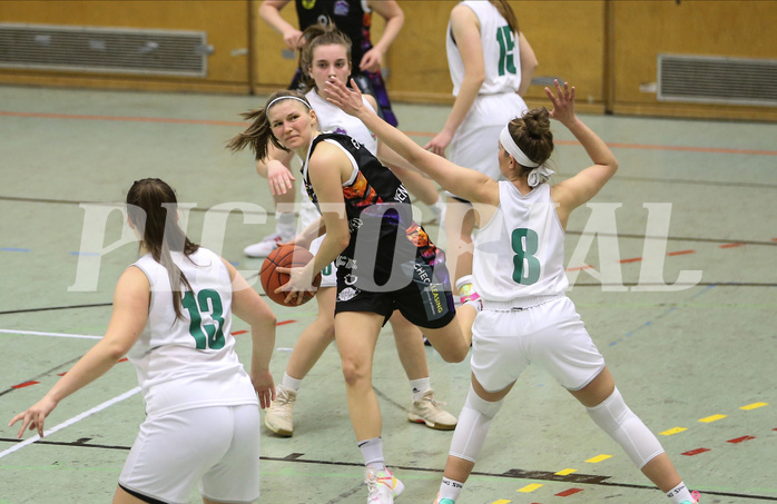 Basketball Damen Superliga 2021/22, Grundducrhgang 14.Runde Vienna United vs. KOS Celovec


