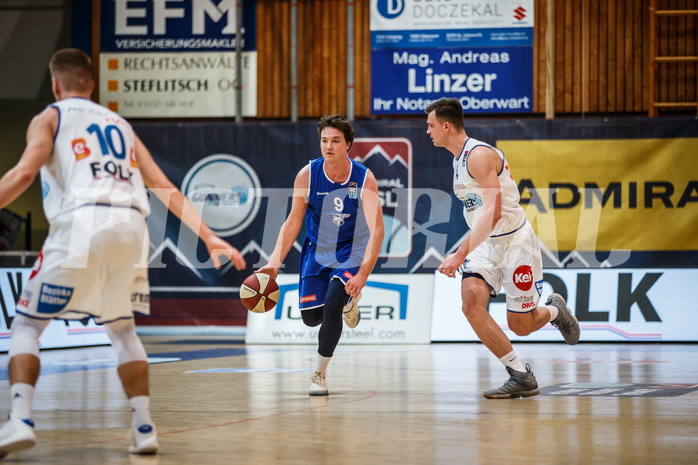 Basketball, Admiral Basketball Superliga 2019/20, Grunddurchgang 13.Runde, Oberwart Gunners, D.C. Timberwolves, Philipp D’Angelo (9)