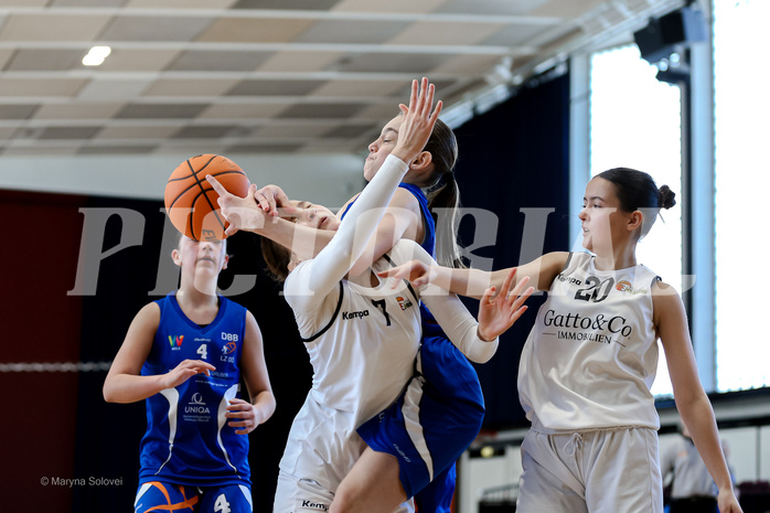 02.03.2025 Österreichischer Basketballverband 2024/25, SLWU16 Basket Flames UNION vs. DBB  Basketgirls Wels