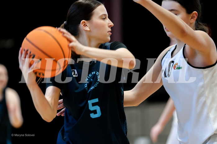15.02.2025 Österreichischer Basketballverband 2024/25, SLWU19, Basket Flames UNION vs. Vienna Timberwolves