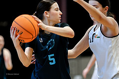 15.02.2025 Österreichischer Basketballverband 2024/25, SLWU19, Basket Flames UNION vs. Vienna Timberwolves