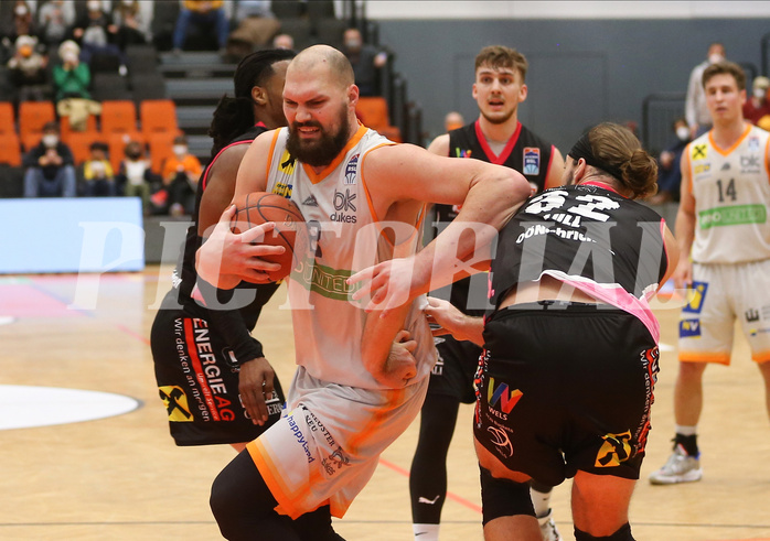 Basketball Superliga 2021/22, Grunddurchgang 17.Runde Klosterneuburg Dukes vs. Flyers Wels