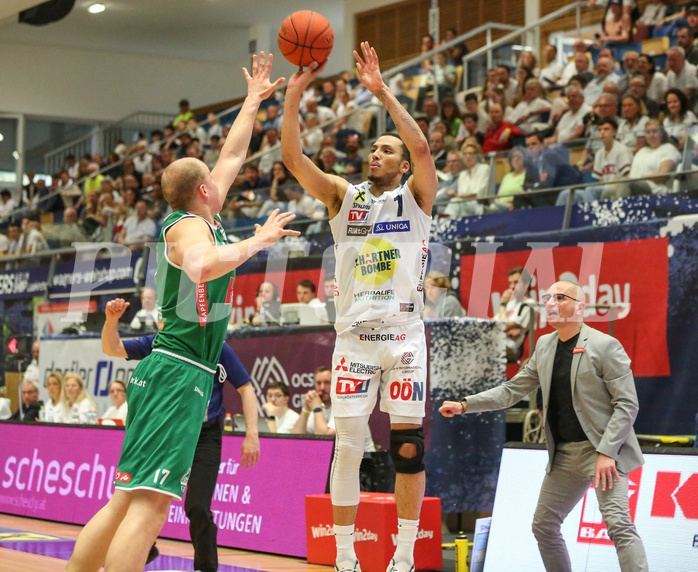 Basketball Superliga 2022/23, Playoff,  Viertelfinale Spiel 1 Gmunden Swans vs. Kapfenberg Bulls