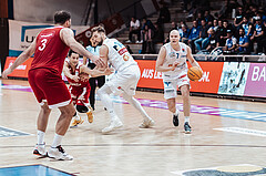 Basketball, Basketball Superliga 2023/24, Gunddurchgang 7. Runde, Oberwart Gunners, BC Vienna, Sebastian Kaeferle (7)