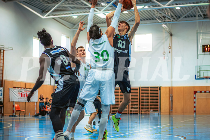 Basketball, Basketball Zweite Liga 2022/23 Playoff, Viertelfinale Spiel 2, Union Deutsch Wagram, Raiders Tirol, Thomas Pirchner (10)