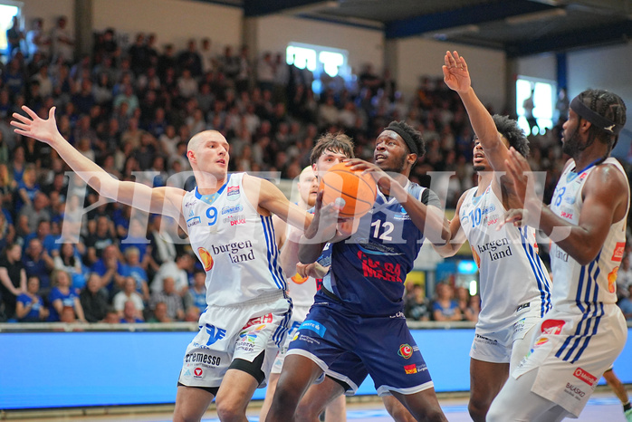 Basketball, Basketball Superliga 2024/25, Playoffs, Finale Spiel 1, Oberwart Gunners vs. BBC Nord Dragonz