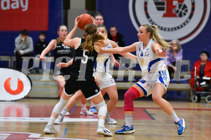 Win2Day Basketball, Damen Superliga 2022/23, Grunddurchgang 12. Runde, DBB LZ OÖ vs Basket Flames,