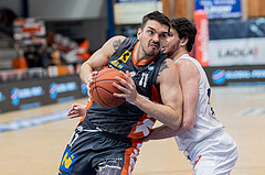 Basketball, Basketball Superliga 2022/23, Viertelfinale Spiel 1, Oberwart Gunners, Klosterneuburg Dukes, Benjamin Blazevic (11), John Joseph Rauch (11)