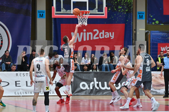 Basketball, Superliga 2024/25, Plazierungsrunde 7.Runde, Flyers Wels vs. Klosterneuburg Dukes,
