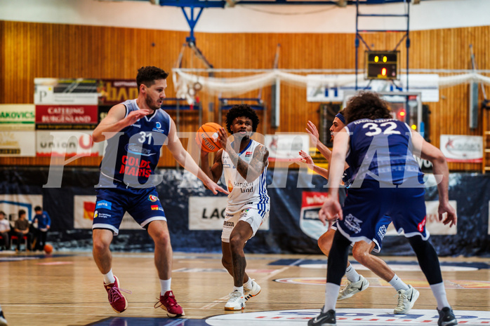 Basketball, win2day Basketball Superliga 2024/25, Grunddurchgang Runde 19, Oberwart Gunners, BBC Nord Dragonz, Caleb Fields (4)