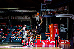 Basketball, Win2Day Superliga 2024/25, Grunddurchgang 20.Runde, BC Vienna, Kapfenberg Bulls, Feature, Ball, Nemanja Krstic (22)