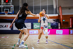 Basketball, Win2Day Basketball Damen Superliga 2023/24, Grunddurchgang 5.Runde, Vienna Timberwolves, Basket Flames, Aleksandra Novakovic (8)